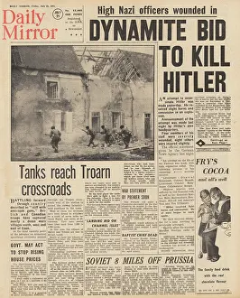 Stauffenberg: Daily Mirror front page Assassination attempt on Hitler