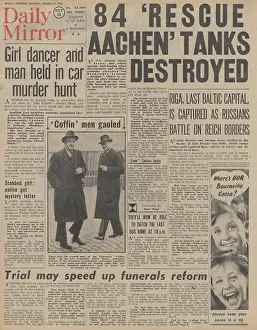 Rokossovsky: Daily Mirror front page Battle for Aachen