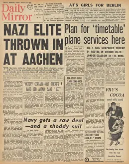 Thunderbolts: Daily Mirror front page Battle for Aachen