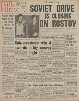 Luki: Daily Mirror front page Battle of the Atlantic