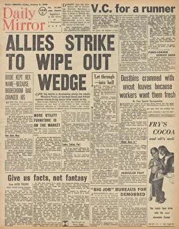 Fallschirmjaeger: Daily Mirror front page Battle of the Bulge