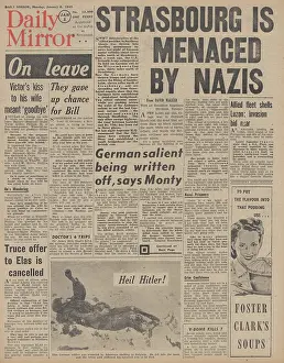 Scobie: Daily Mirror front page Battle of the Bulge