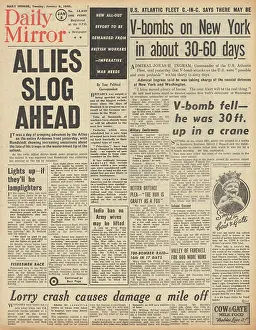 Gurkhas: Daily Mirror front page Battle of the Bulge