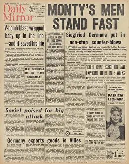 Cleft: Daily Mirror front page Battle for Calcar