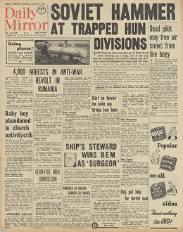Nalchik: Daily Mirror front page Battle for the Caucasus