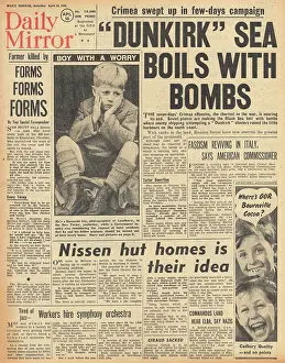 Nissen: The Daily Mirror front page Battle for Crimea