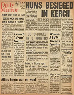 Craddock: Daily Mirror front page Battle for Kerch