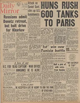 Pichon: Daily Mirror front page Battle for Kharkov