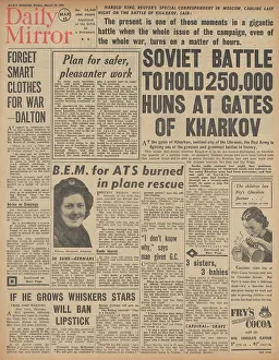 Pichon: Daily Mirror front page Battle for Kharkov