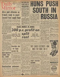 Lozovaya: Daily Mirror front page Battle for Kharkov