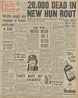 Gomel: Daily Mirror front page Battle for Nevel