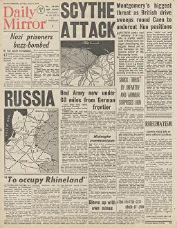 Vilna: Daily Mirror front page Battle for Normandy