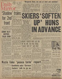 Ilmen: Daily Mirror front page Battle for Novgorod