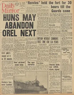Rother: Daily Mirror front page Battle for Orel