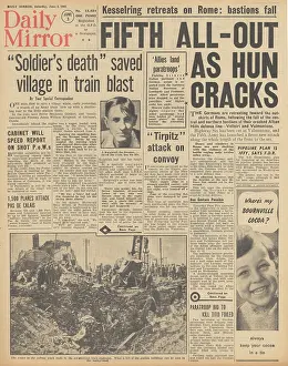 Titos: Daily Mirror front page Battle for Rome