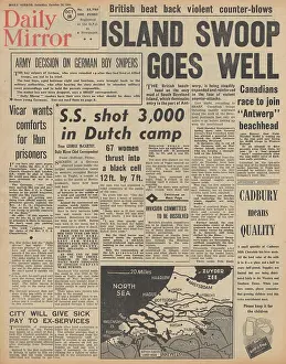 Breda: Daily Mirror front page Battle of the Scheldt