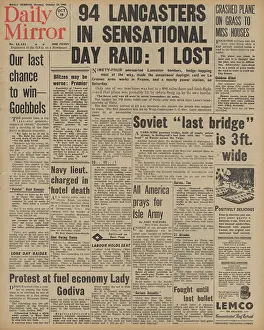 Creusot: Daily Mirror front page Battle of Stalingrad