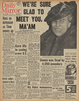 Manser: Daily Mirror front page Battle of Stalingrad