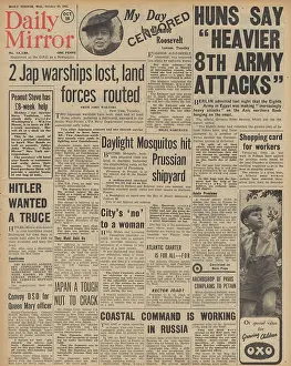 Rabaul: Daily Mirror front page Battle of Stalingrad