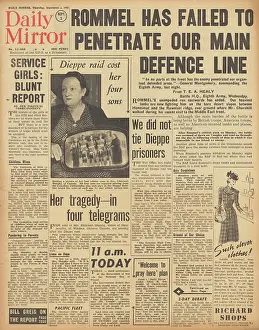 Immorality: Daily Mirror front page Battle of Stalingrad