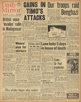 Benghazi: Daily Mirror front page Battle of Stalingrad