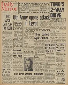 Mcgeachy: Daily Mirror front page Battle of Stalingrad