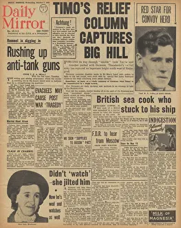 Coffey: Daily Mirror front page Battle of Stalingrad