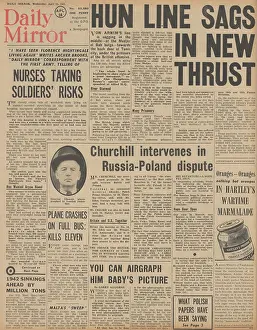 Lothian: Daily Mirror front page Battle for Tunisia