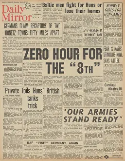 Hinsley: Daily Mirror front page Battle for Tunisia