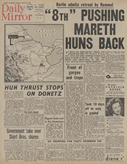 Lozovaya: Daily Mirror front page Battle for Tunisia