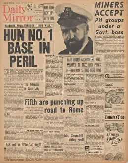 Tarawa: Daily Mirror front page Battle for Vitebsk