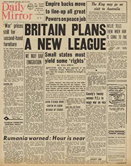 Smuts: Daily Mirror front page Empire Conference