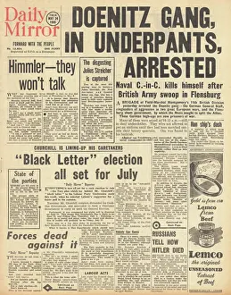 Attlee: Daily Mirror front page General Election announced