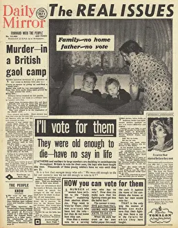 Laski: Daily Mirror front page Housing an Election issue