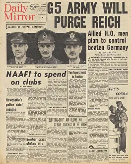 Leprosy: Daily Mirror front page Lepers in London