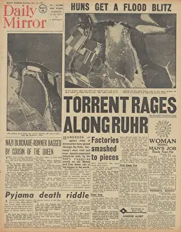 Chastise: Daily Mirror front page RAF Dambuster raids