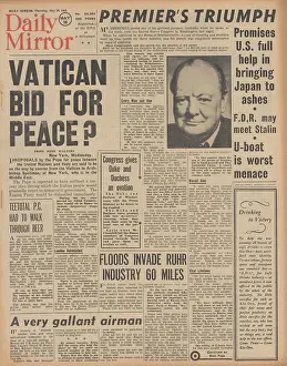 Chastise: Daily Mirror front page RAF Dambuster raids
