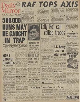 Superiority: Daily Mirror front page RAF superiority