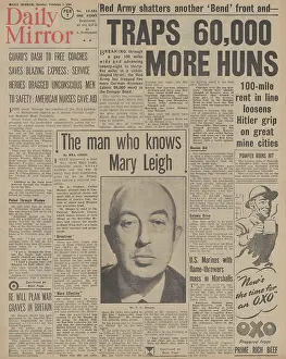 Hooper: Daily Mirror front page Red Army advance on Dnieper Bend