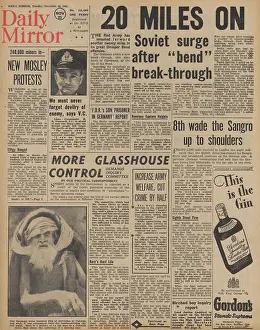 Stannard: Daily Mirror front page Red Army advance on Eastern Front