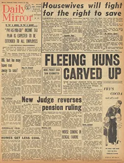 Pensions: Daily Mirror front page Red Army advances on Eastern Front