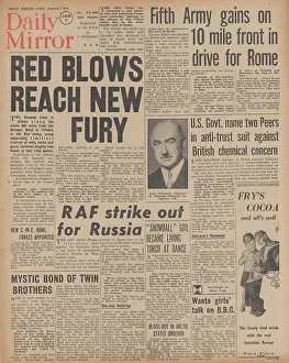 Zhitomir: Daily Mirror front page Red Army capture Berdichev