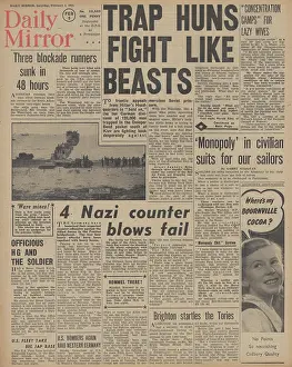 Encircle: Daily Mirror front page Red Army encircle German forces