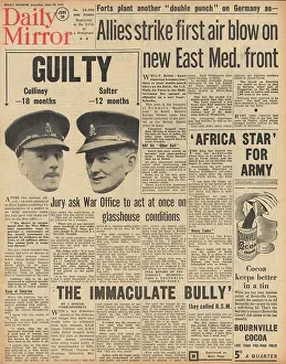 Salter: Daily Mirror front page Surrender leaflets dropped on Naples