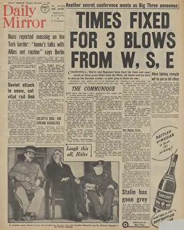 Camino: Daily Mirror front page Tehran Conference