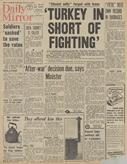 Camino: Daily Mirror front page Tehran Conference
