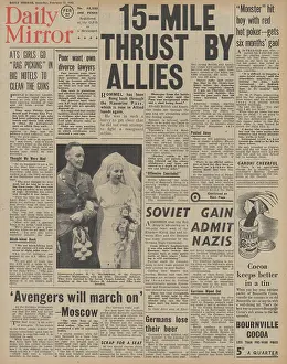 Dnepropetrovsk: Daily Mirror - Red Army advance on the Eastern Front