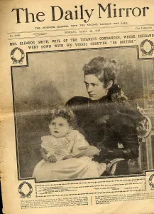 Heartfelt: Daily Mirror, Titanic disaster, widow of Captain Smith
