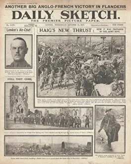 Menin: Daily Sketch British Forces Advance on the Western Front