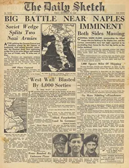 Konotop: The Daily Sketch front page Battle for Naples